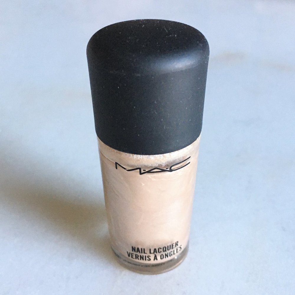 3/$50 MAC nail color Peaceable shimmery nude cream